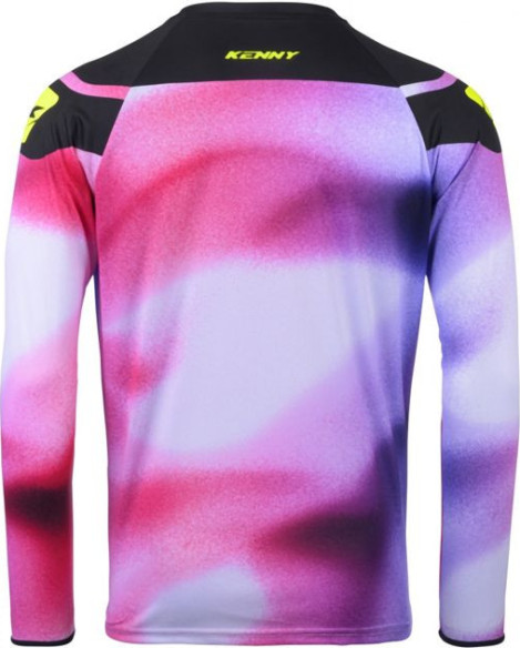 Tricou Moto MX/Enduro Force Fog Pink/White/Black/Yellow 25