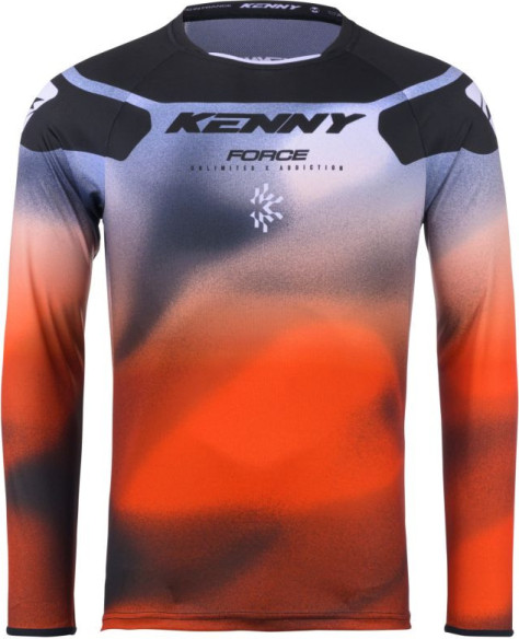 Tricou Moto MX/Enduro Force Fog Orange/Black/Grey 25