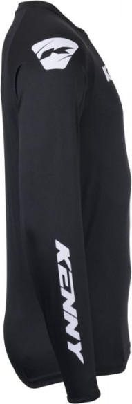 Tricou Moto MX/Enduro Force Solid Black/White 25
