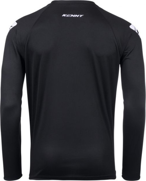 Tricou Moto MX/Enduro Force Solid Black/White 25