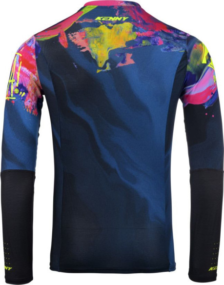 Tricou Moto MX/Enduro Performance Brush Blue/Yellow/Red 25
