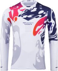 Tricou Moto MX/Enduro Performance Fluid White/Grey/Red/Blue 25