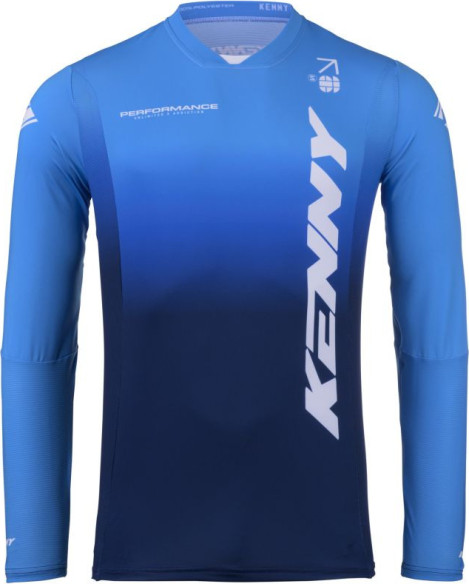 Tricou Moto MX/Enduro Performance Gradient Blue/White 25