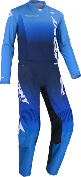 Tricou Moto MX/Enduro Performance Gradient Blue/White 25