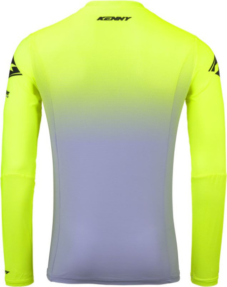 Tricou Moto MX/Enduro Performance Gradient Grey/Yellow Fluo/Black 25