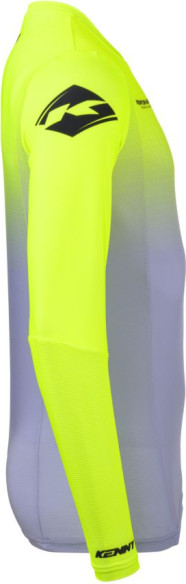 Tricou Moto MX/Enduro Performance Gradient Grey/Yellow Fluo/Black 25
