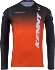 Tricou Moto MX/Enduro Performance Gradient Orange/Black/White 25