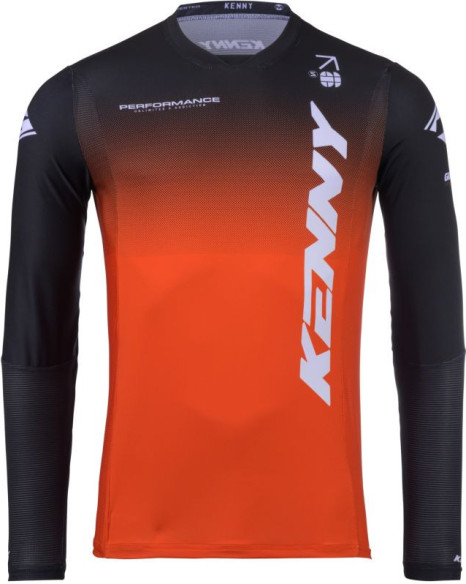 Tricou Moto MX/Enduro Performance Gradient Orange/Black/White 25