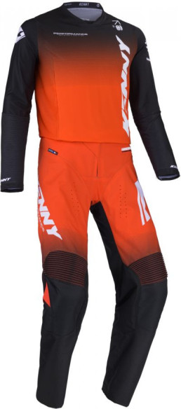 Tricou Moto MX/Enduro Performance Gradient Orange/Black/White 25