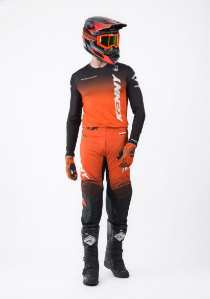 Tricou Moto MX/Enduro Performance Gradient Orange/Black/White 25