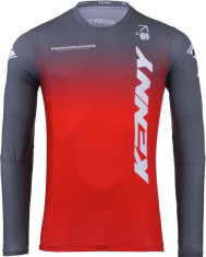 Tricou Moto MX/Enduro Performance Gradient Red/Grey/White 25