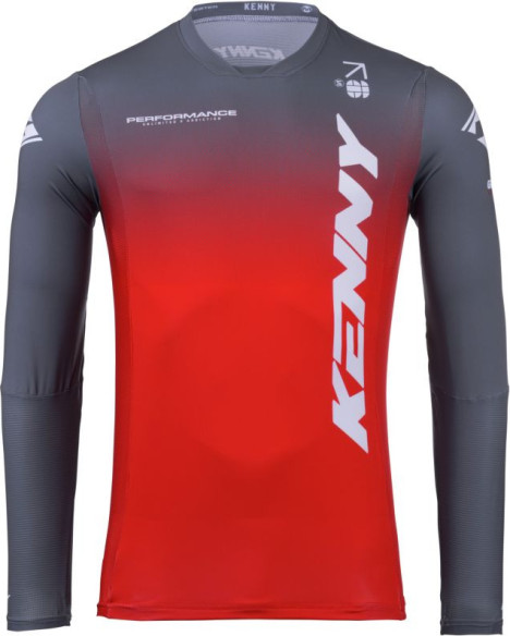Tricou Moto MX/Enduro Performance Gradient Red/Grey/White 25