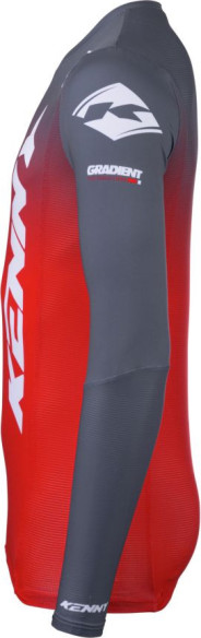 Tricou Moto MX/Enduro Performance Gradient Red/Grey/White 25