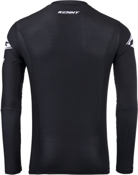 Tricou Moto MX/Enduro Performance Solid Black/White 25