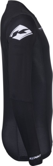 Tricou Moto MX/Enduro Performance Solid Black/White 25