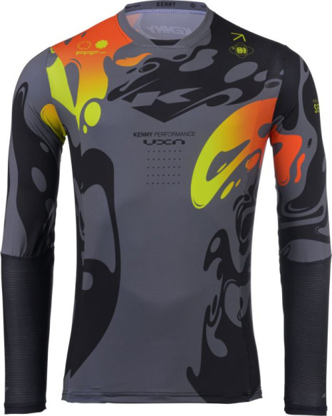 Tricou Moto MX/Enduro Performance Steel Grey/Black/Yellow/Red 25