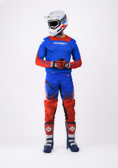 Tricou Moto MX/Enduro Titanium Patriot Blue/Red/White 25