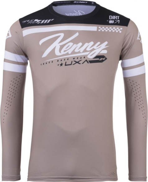 Tricou Moto MX/Enduro Track Dirt DZR Brown/White/Black 25