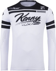 Tricou Moto MX/Enduro Track Dirt White/Black 25