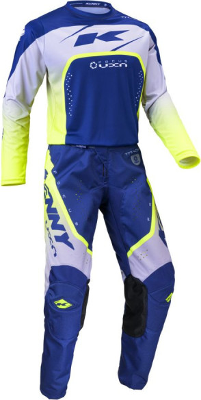 Tricou Moto MX/Enduro Track Focus Navy Blue/Grey/Yellow