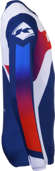 Tricou Moto MX/Enduro Track Focus Patriot Blue/White/Red 25