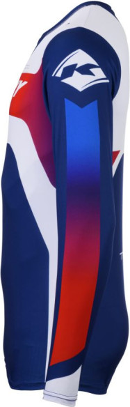Tricou Moto MX/Enduro Track Focus Patriot Blue/White/Red 25