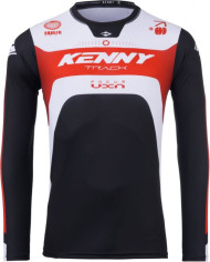 Tricou Moto MX/Enduro Track Focus Black/White/Red 25