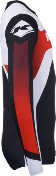 Tricou Moto MX/Enduro Track Focus Black/White/Red 25