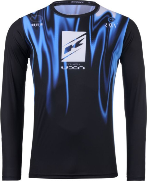 Tricou Moto MX/Enduro Track Raw Smoke Black/Blue/White 25