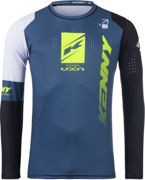 Tricou Moto MX/Enduro Track Zoom Petrol Blue/Yellow/White/Black 25