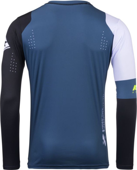 Tricou Moto MX/Enduro Track Zoom Petrol Blue/Yellow/White/Black 25