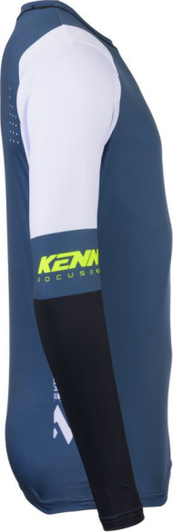 Tricou Moto MX/Enduro Track Zoom Petrol Blue/Yellow/White/Black 25