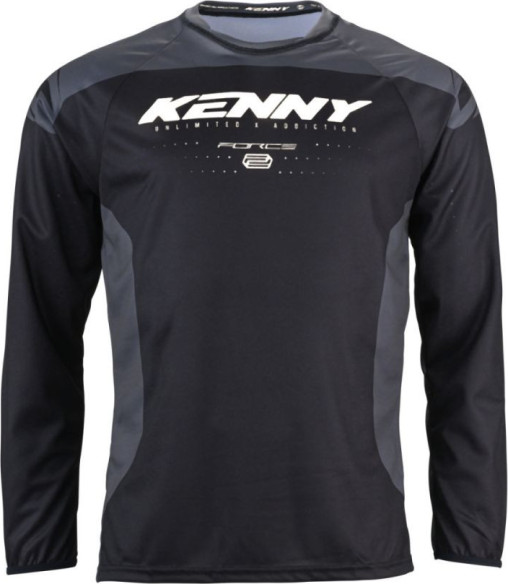 Tricou Moto MX/Enduro Force Black/Grey/White