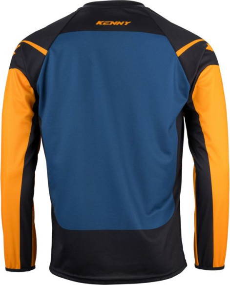 Tricou Moto MX/Enduro Force Petrol Blue/Orange/Black
