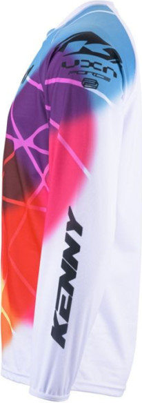 Tricou Moto MX/Enduro Force Sphere White/Blue/Orange/Red