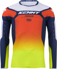 Tricou Moto MX/Enduro Force Spring Summer Blue/White/Orange/Yellow