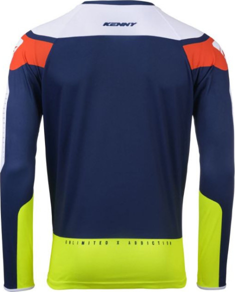 Tricou Moto MX/Enduro Force Spring Summer Blue/White/Orange/Yellow