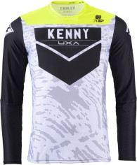 Tricou Moto MX/Enduro Force Stone Grey/White/Black/Yellow