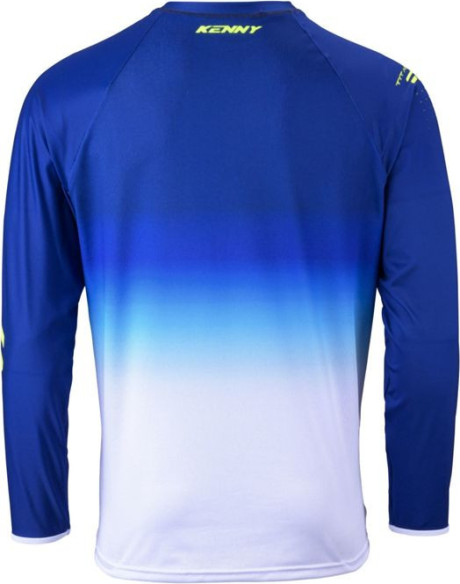 Tricou Moto MX/Enduro Titanium Premium Navy Blue/White/Yellow Fluo