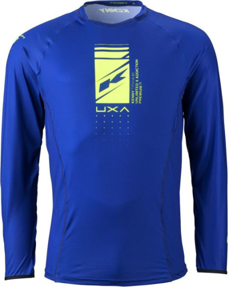 Tricou Moto MX/Enduro Titanium Solid Navy Blue/Yellow Fluo