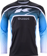 Tricou Moto MX/Enduro Track Focus Black/White/Blue