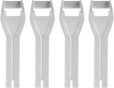 Set 4 Curele Cizma Moto Scurte SG-22 White