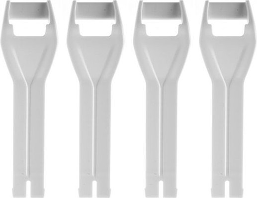 Set 4 Curele Cizma Moto Scurte SG-22 White