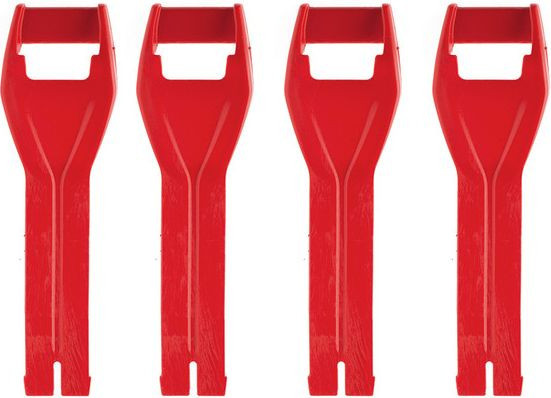 Set 4 Curele Cizma Moto Scurte SG-22 Red