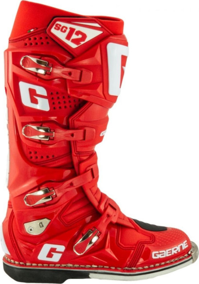 Cizme Moto MX SG12 Solid Red