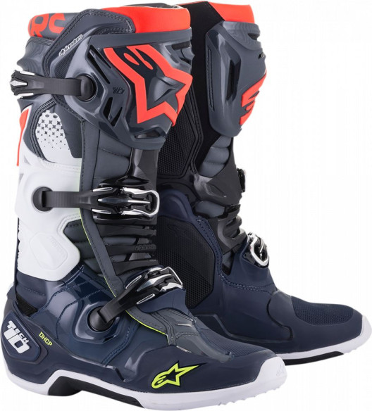 Cizme MX Tech 10 Multicolor/Rosu