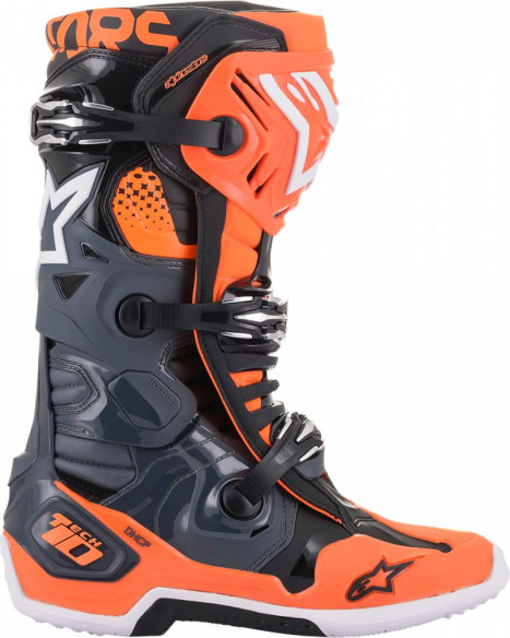 Cizme MX Tech 10 Gri/Portocaliu