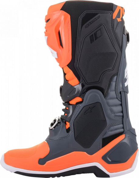 Cizme MX Tech 10 Gri/Portocaliu
