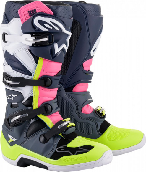 Cizme MX Tech 7 Multicolor/Roz