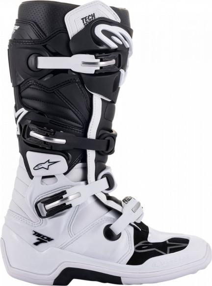 Cizme MX Tech 7 Alb/Negru